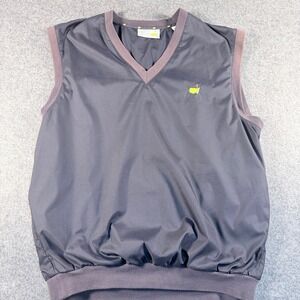 Slazenger Augusta National Golf Shop Vest Mens XL Navy Blue Masters Microfiber